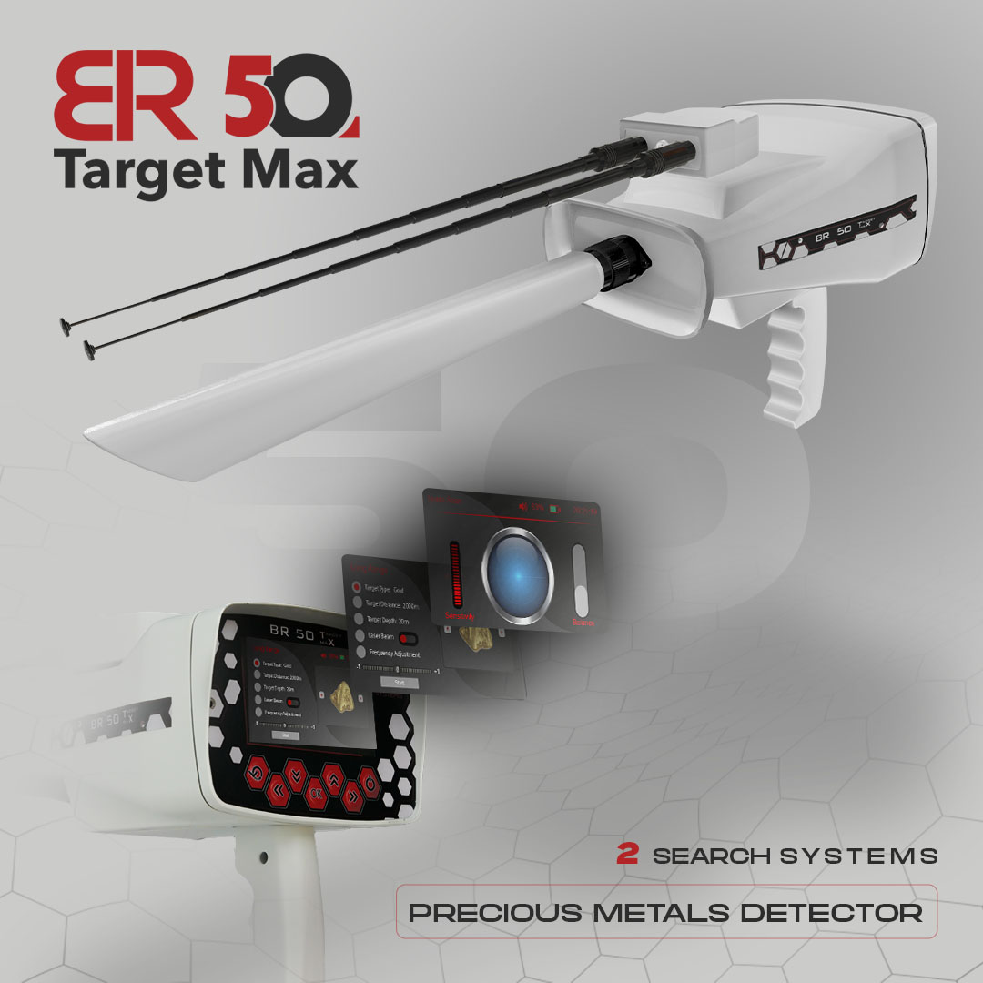 Detector de metales y oro BR 50 Target Max
