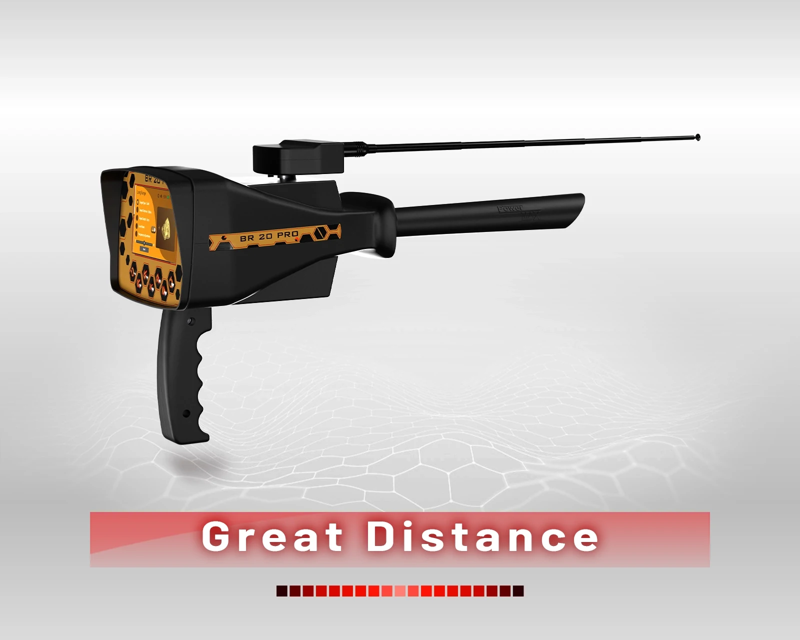 BR20 Great Distance Detector for advanced long-range gold and metal detection