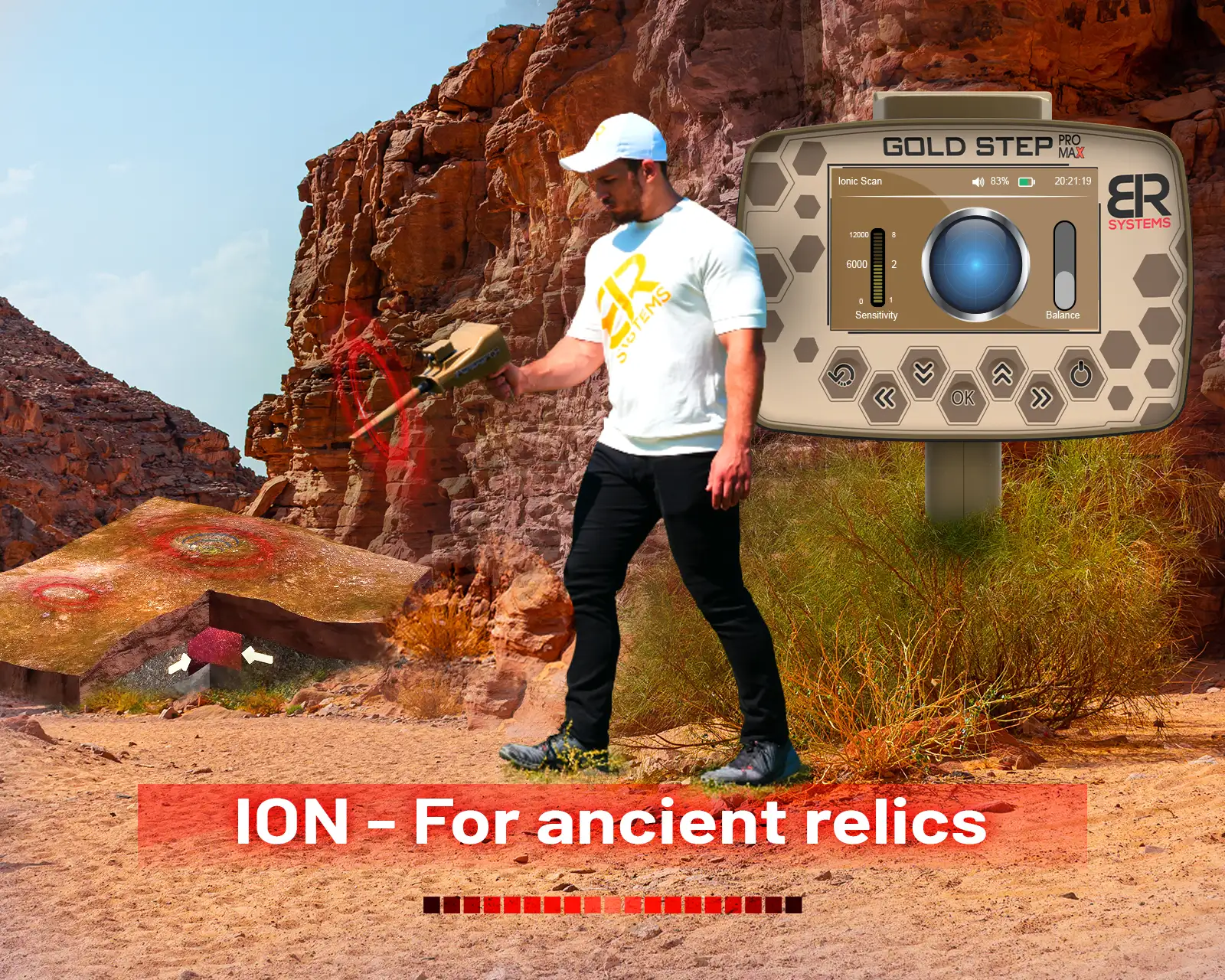 GOLD STEP ION Search System by BR Systems featuring advanced detection and exploration technology.