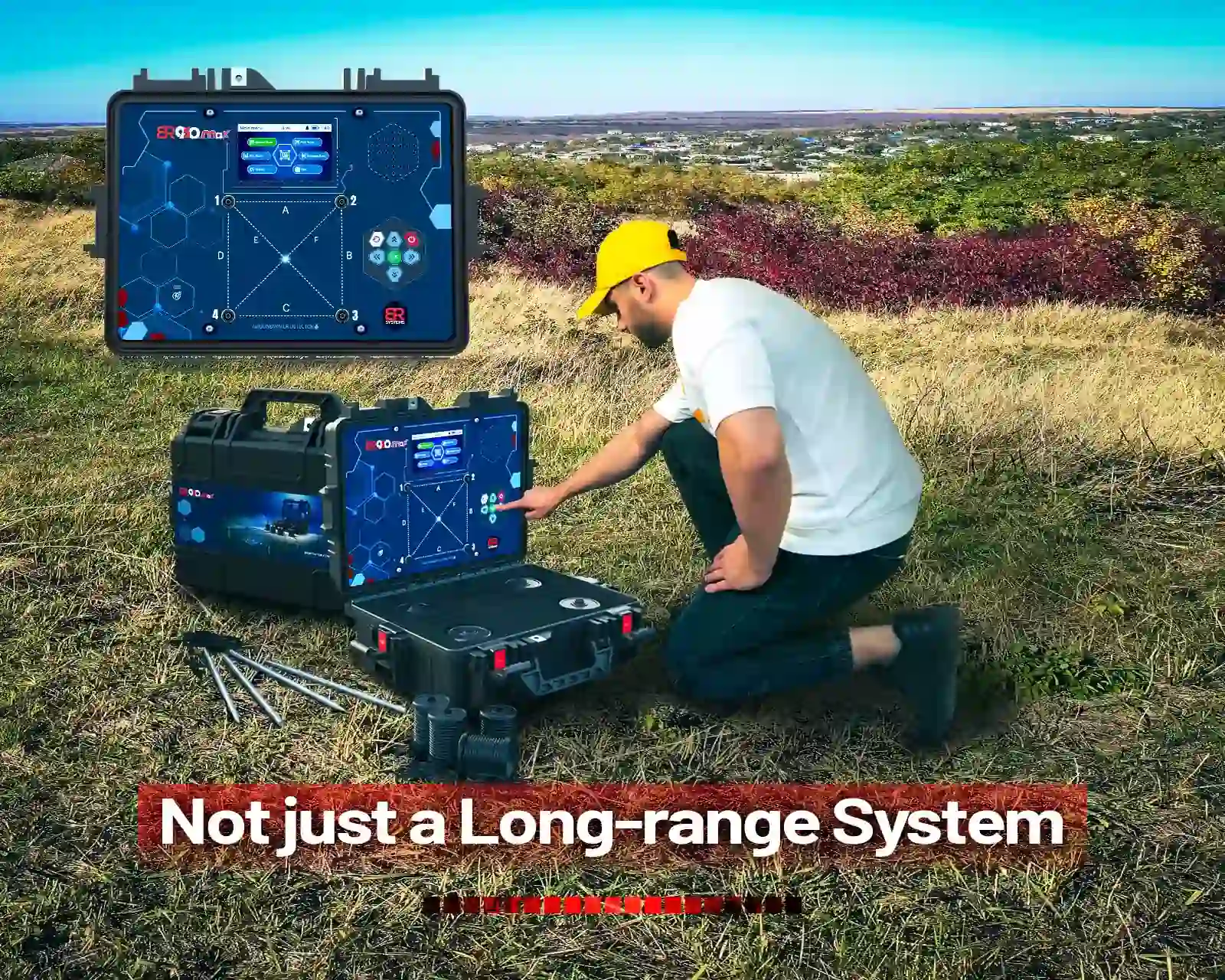 BR 950 Max groundwater detector by BR Systems featuring advanced long-range technology for detecting underground water sources.