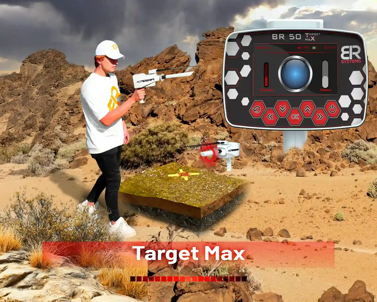 BR50 detector by BR Systems featuring advanced target detection and exploration technology.