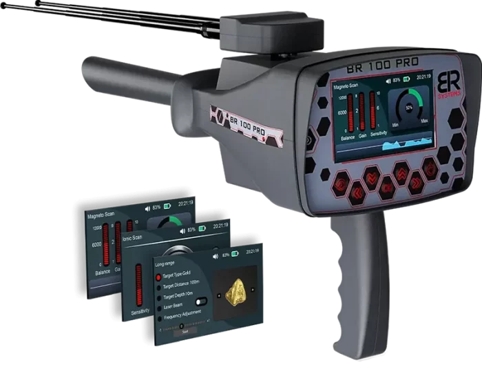 BR 100 Pro long range metal detector - BR SYSTEMS