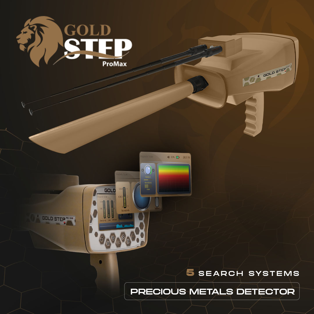 Detector de metales y oro BR Gold Step Pro Max